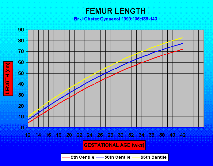 FEMUR LENGTH                                                      Br J Obstet Gynaecol 1999;106:136-143